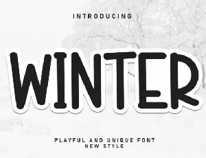 Winter Display font