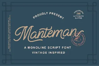 Manteman font