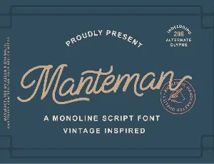 Manteman font