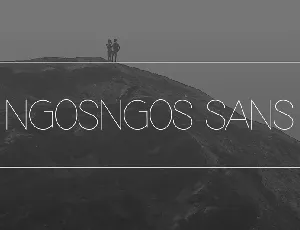 Ngosngos font