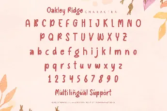 Oakley Ridge font