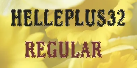 Helleplus32 font