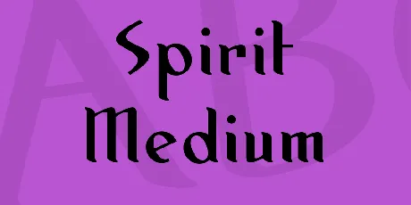 Spirit Medium font