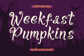 Weekfast Pumpkins font