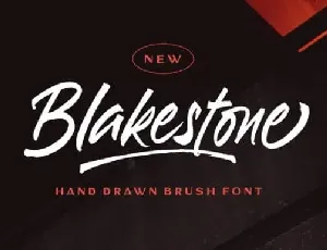 Blakestone Brush font