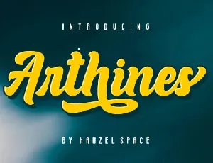 Arthines Script font