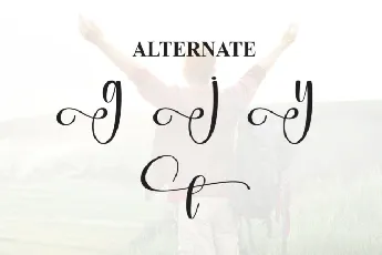 Greathing Script font