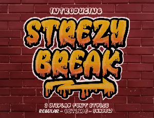 Strezy Break Regular font