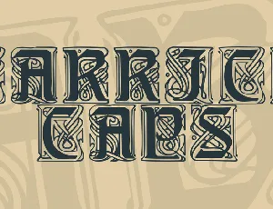 Carrick Caps font