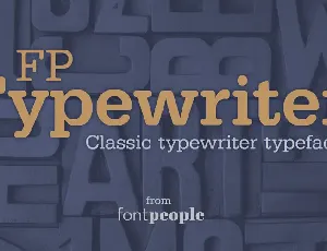 FP Typewriter Family font