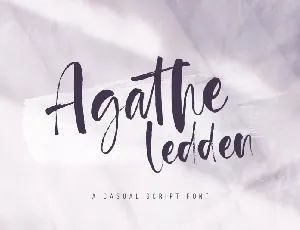 Agathe Ledden Brush font