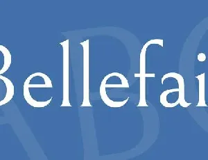 Bellefair font