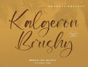 Kalgeron Brushy font