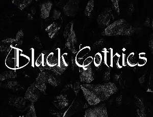 Black Gothics font