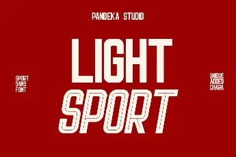 Light Sport DEMO font