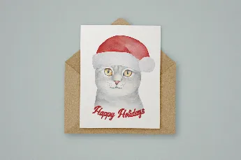 Christmas Cat font