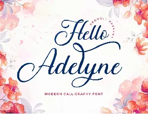 Hello Adelyne font