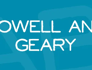 Powell and Geary font