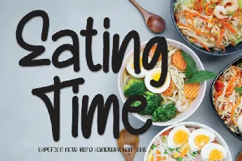 Eating Time Display font