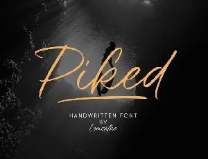 Piked font