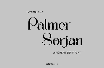 Palmer Sorjan font