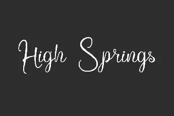 High Springs font