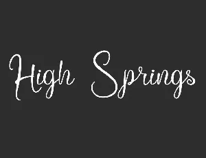 High Springs font