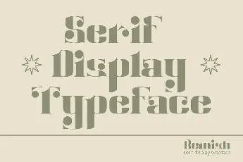 Remish Serif font