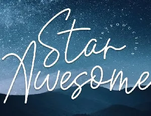 Star Awesome Handwritten font