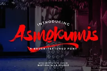 Asmokumis Brush font