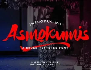 Asmokumis Brush font