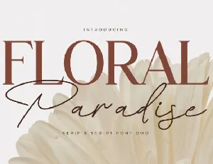 Floral Paradise Duo font