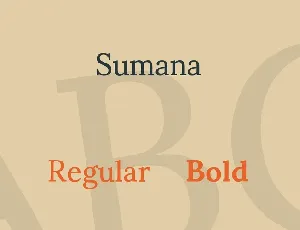 Sumana font