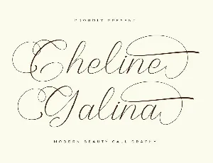 Cheline Galina DEMO VERSION font