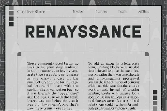 Renayssance font