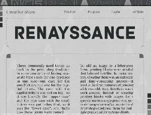 Renayssance font