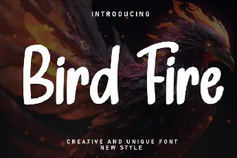 Bird Fire Display font