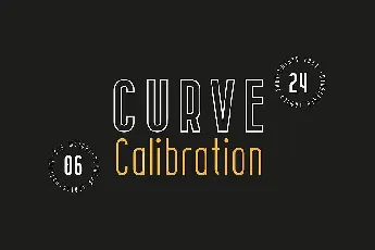 CURVE Calibration Family font