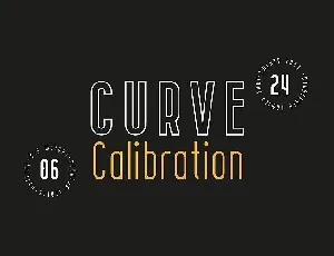 CURVE Calibration Family font