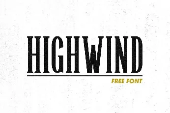 Highwind font