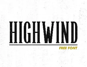 Highwind font