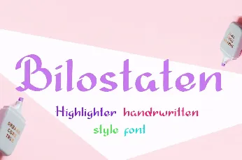 Bilostaten font