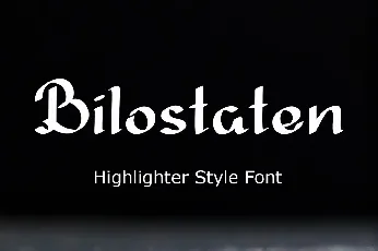 Bilostaten font