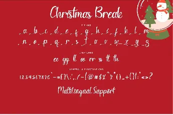 Christmas Break font