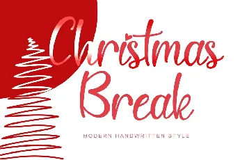 Christmas Break font