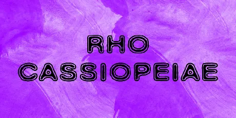 Rho Cassiopeiae font