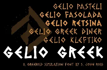 Gelio font