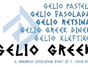 Gelio font