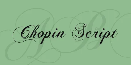 Chopin Script font