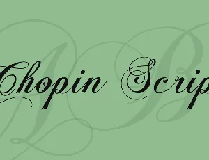 Chopin Script font